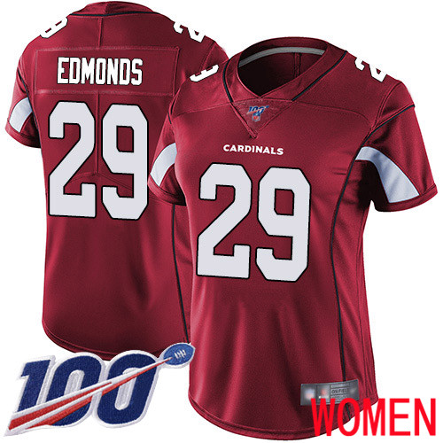 Arizona Cardinals Limited Red Women Chase Edmonds Home Jersey NFL Football #29 100th Season Vapor Untouchable